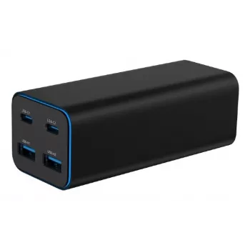 Gembird TA-UC-2A2C-PD100-01-BK caricabatterie per dispositivi mobili laptop, smartphone nero AC ricarica rapida indoor