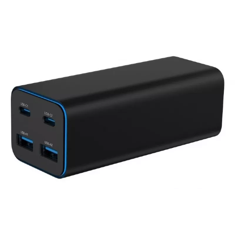 Gembird TA-UC-2A2C-PD100-01-BK caricabatterie per dispositivi mobili laptop, smartphone nero AC ricarica rapida indoor