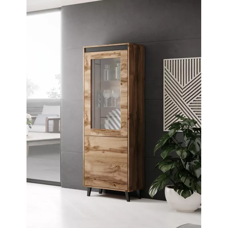 Armadio cama meble NORD 60×38×182,5 cm rovere Wotan/antracite, freestanding