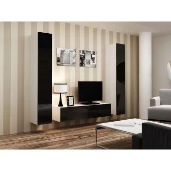 Cama supporto TV VIGO 140 30/140/40 bianco/nero lucido