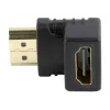 Adattatore HDMI GEMBIRD A-HDMI90-FML, HDMI a HDMI, adattatore ad angolo retto 90°, nero