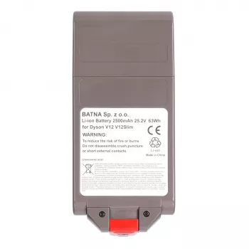 Batteria ricaricabile per aspirapolvere Dyson V12, 25,2V 2500mAh