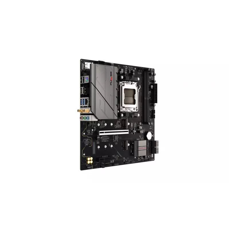 Motherboard Sapphire PULSE A620AM (microATX) socket AM5, AMD A620A, DDR5, 2x DIMM, 64 GB, 2x M.2, Gigabit LAN