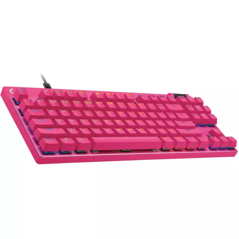 Tastiera Logitech G PRO X TKL RAPID Gaming USB QWERTY rosa tenkeyless