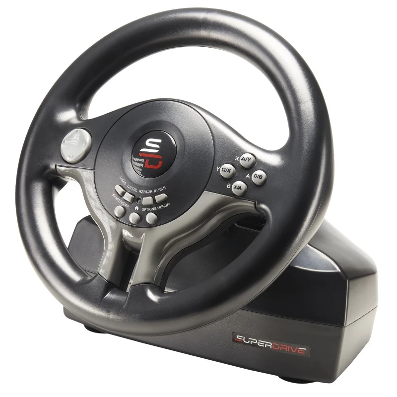 Volante + pedali Subsonic SV200 nero grigio USB rotazione 180°