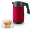 Bollitore elettrico Bosch TWK7L464 – capacità 1,7 L, 2400 W, rosso, corpo in plastica