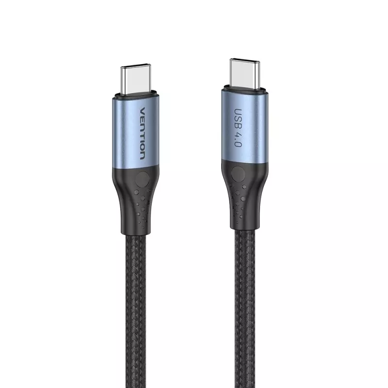 Cavo Vention USB4 Gen 3x2 Type-C a Type-C 1 m, 5 A, lega di alluminio, intrecciato in cotone