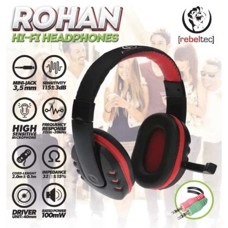 Cuffie Rebeltec Rohan RBLSLU00032