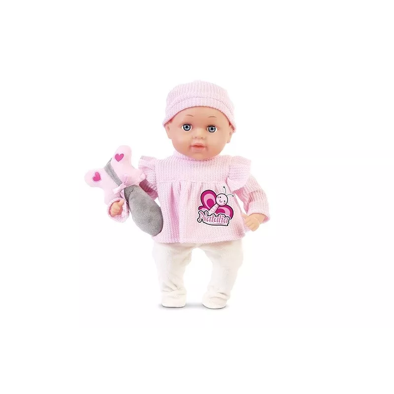 Bambola Artyk Natalia 33 cm con giocattolo - bambola neonato Artyk 33 cm con accessori