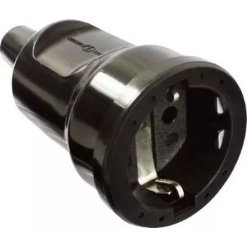 AS SCHWABE connettore femmina PVC 16A, 250V versione affidabile nero (62225)