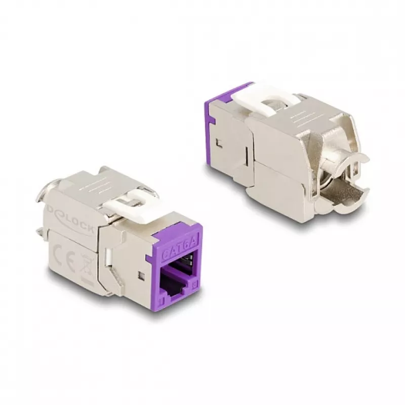 Modulo Keystone DeLOCK 88121 piatto viola RJ-45 10 pezzi
