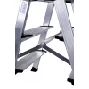 Scaletta Krause 126030 — alluminio 3 gradini, altezza massima 65 cm, 6,1 kg, larghezza 500 mm