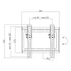 Supporto a parete per TV, 23-42 pollici, max 35 kg