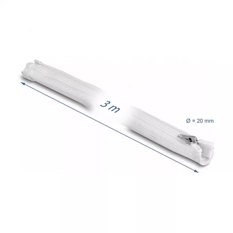 Guaina per cavi DeLOCK 20833 bianco