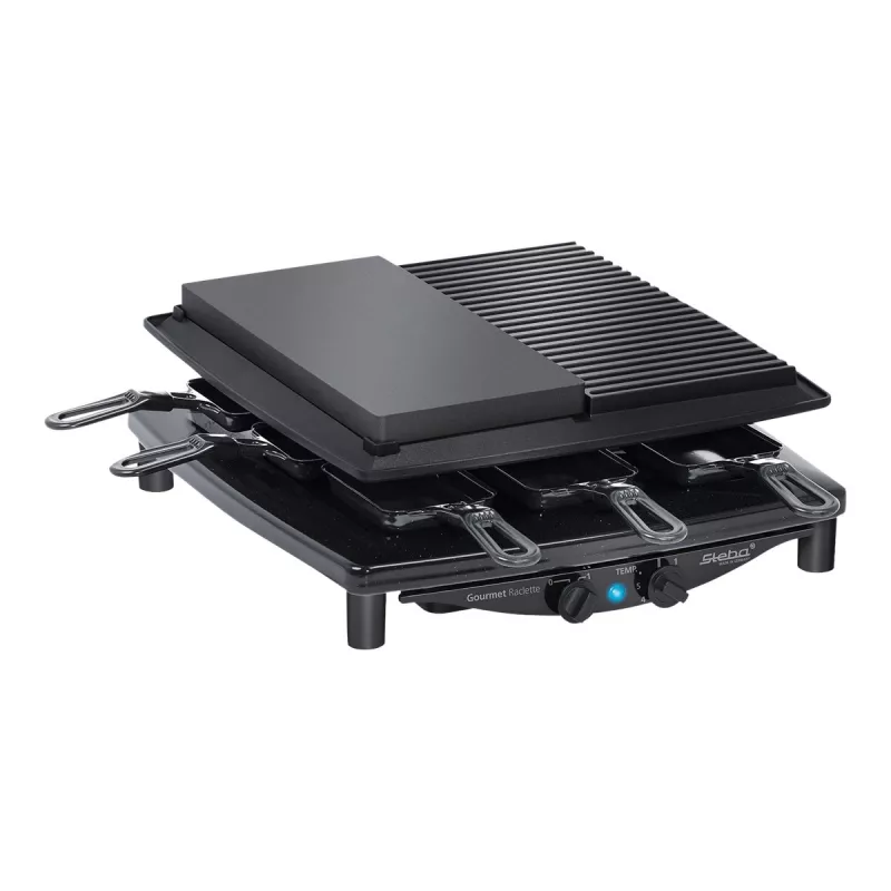 Steba RC 4 Plus Deluxe griglia raclette, nero