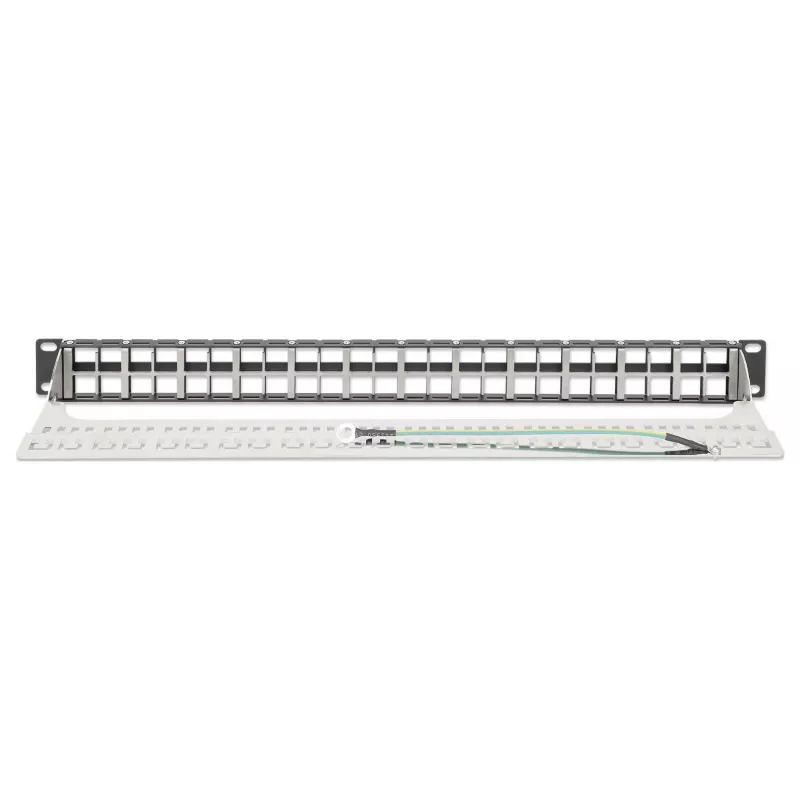 Intellinet 721028 patch panel Keystone vuoto, 48 porte, 1U, schermato, 19 pollici