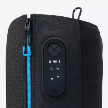 Massaggiatore per gambe Therabody RecoveryAir nero — massaggio a compressione, 4 programmi, Bluetooth, autonomia batteria 240 min