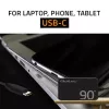 Caricabatterie da parete Qoltec 90W GaN Super Fast SLIM | XP | 5-20V | 4,5A | USB-C 3.1 | Laptop | MacBook | Smartphone | + cavo