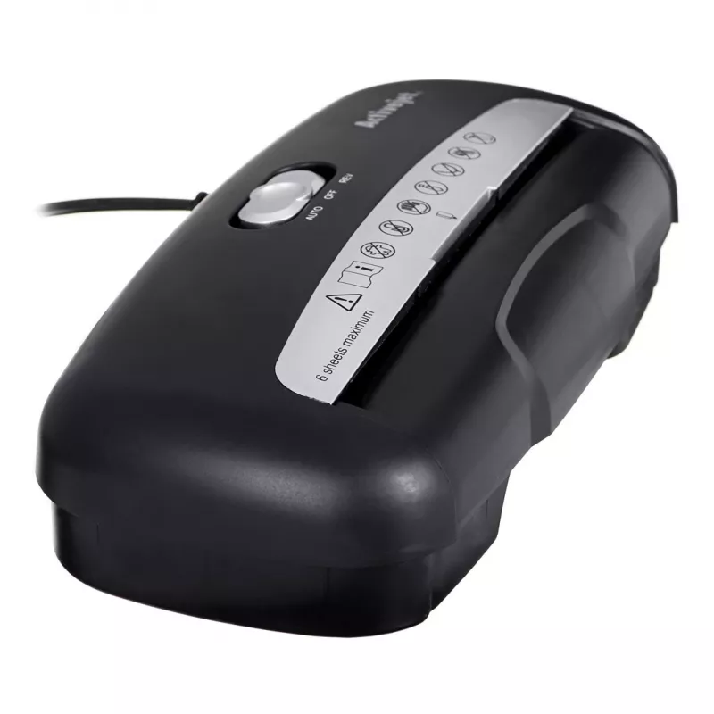 Activejet ASH-0601S distruggidocumenti, P-2, 10 l, 6 mm strisce, 6 fogli, nero.
