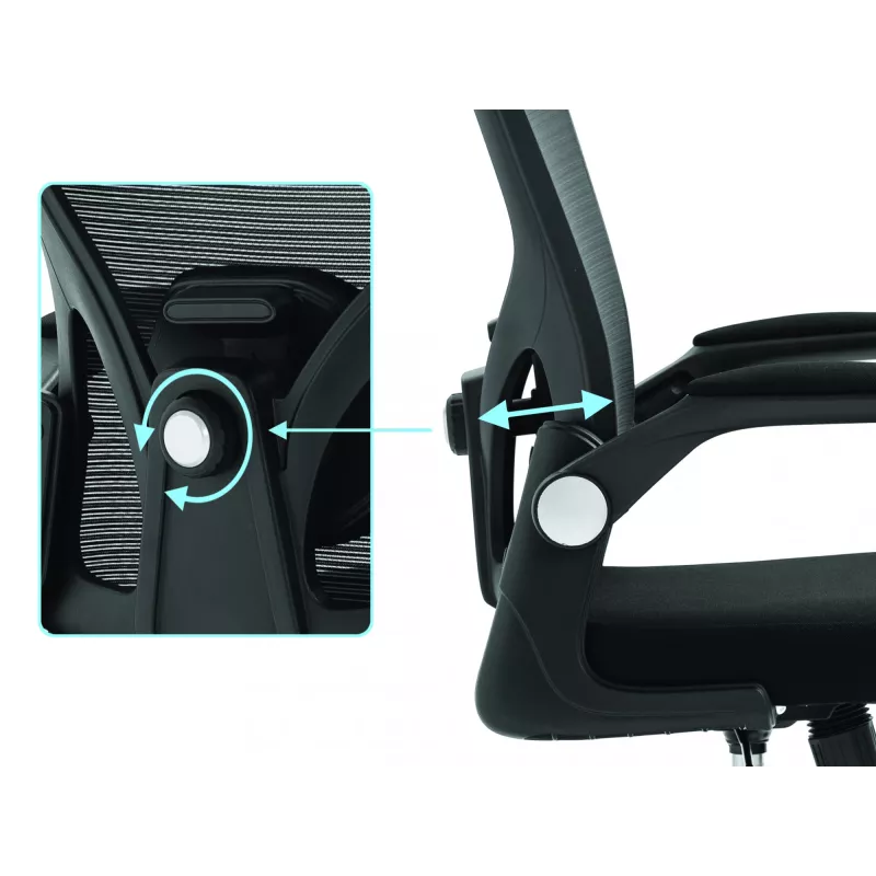 Sedia da gaming Sandberg ErgoFusion Basic seduta imbottita schienale in mesh nero