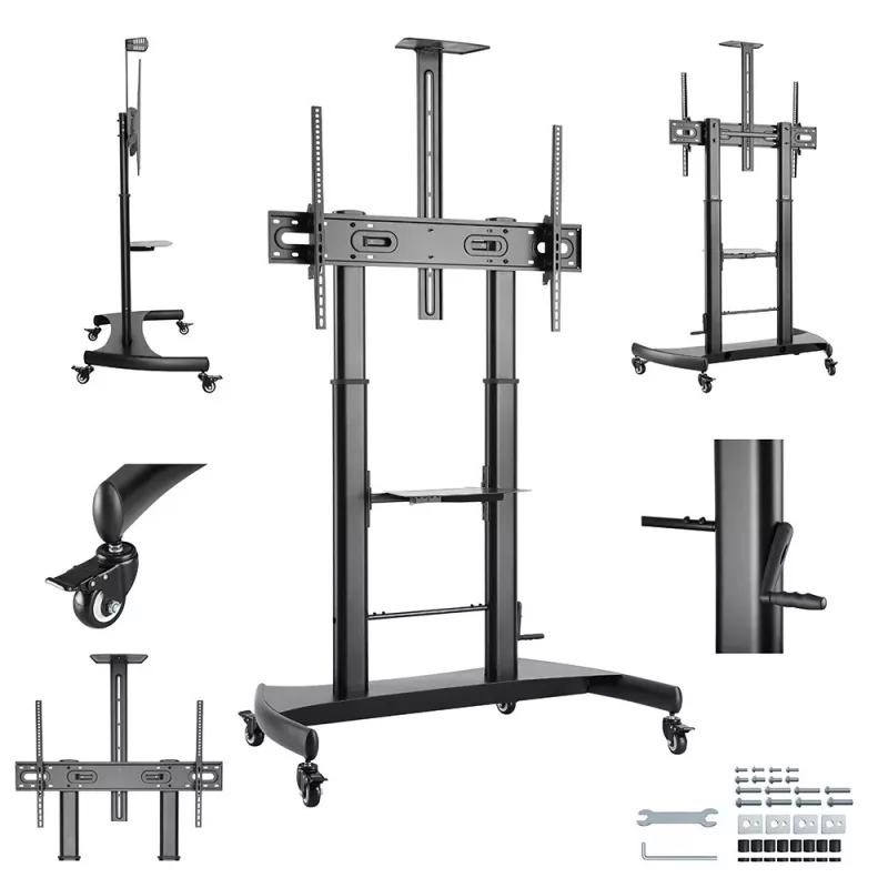 Supporto TV Gembird TVS-100T-02 regolabile in altezza per TV fino a 100