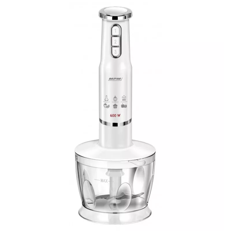 Frullatore a immersione MPM MBL 43 bianco 600W con accessori