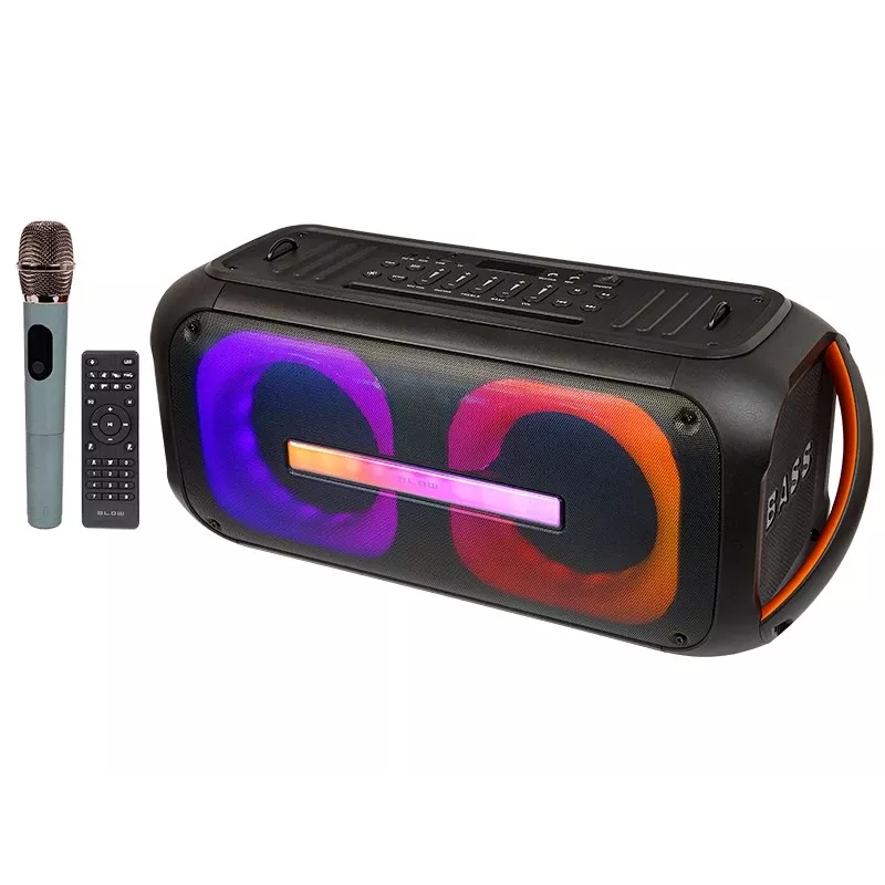 BLOW DJBOX 30-392# speaker Bluetooth 250 W con telecomando e microfono, USB, microSD, AUX, TWS, batteria integrata, nero