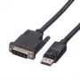 Roline - cavo video - DisplayPort (M) a DVI-D (M) - 2 m - viti zigrinate - nero