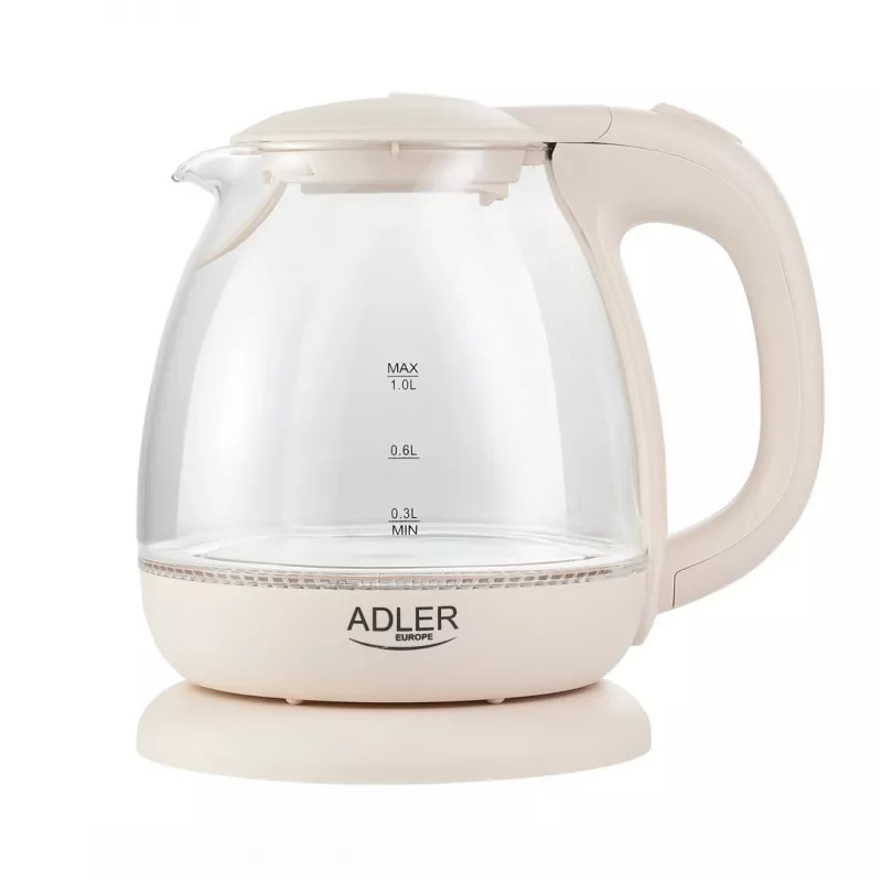 Bollitore elettrico Adler AD 1283C 1 L 900 W crema