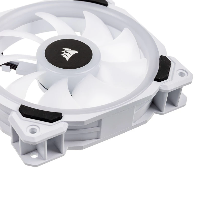 Ventole per case CORSAIR LL120 RGB 120mm bianche PWM confezione da 3