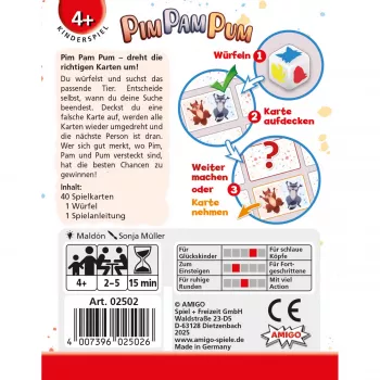 Gioco da tavolo AMIGO Amigo Pim Pam Pum modello 02502