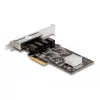 DeLOCK Scheda PCI Express x4 4 x RJ45 Gigabit LAN RTL8111 - PCIe - RJ-45 - PCIe 2.0 - Argento - PC - Windows 10 - Windows 11 - Windows 8.1 (88618)