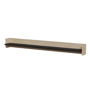 Mensola Cama PORTO 150x18x16.5 rovere/nero