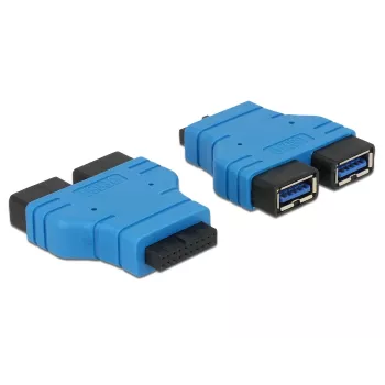 Hub USB 3.0 DeLOCK 65670 nero blu