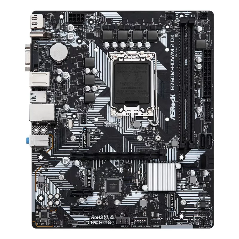 Scheda madre ASRock B760M-HDV/M.2 D4 DDR4 LGA 1700 Micro-ATX