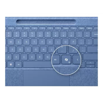 Tastiera per Microsoft Surface 8YU-00027 — layout QWERTZ tedesco, Bluetooth, touchpad, blu