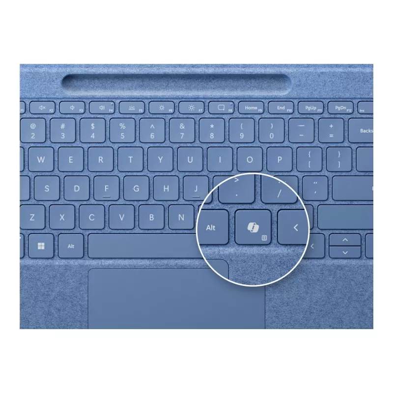 Tastiera per Microsoft Surface 8YU-00027 — layout QWERTZ tedesco, Bluetooth, touchpad, blu