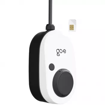 Charger Gemini 2.0, 11 kW (16A 3-fase), Wallbox bianco/nero, senza cavo, 4G/LTE