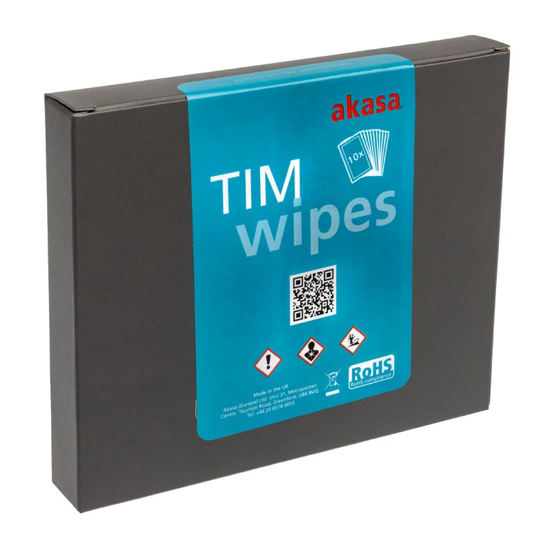 Salviette detergenti Akasa TIM Wipe - 10 pezzi pasta termica (AK-TCW-02)