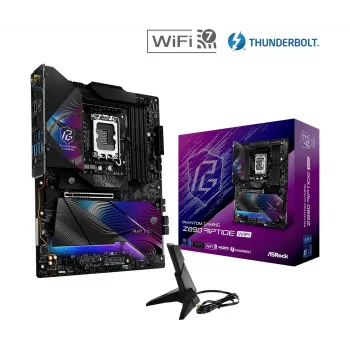 Scheda madre ASRock Z890 Riptide WiFi — Intel Z890, LGA1851, ATX, DDR5, 4 DIMM, Wi‑Fi 7, 2.5Gb LAN, Thunderbolt 4