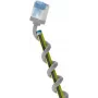 Goobay Cavo patch CAT 6A ultra-flessibile sottile U/FTP grigio - connettore extra-corto (74306)