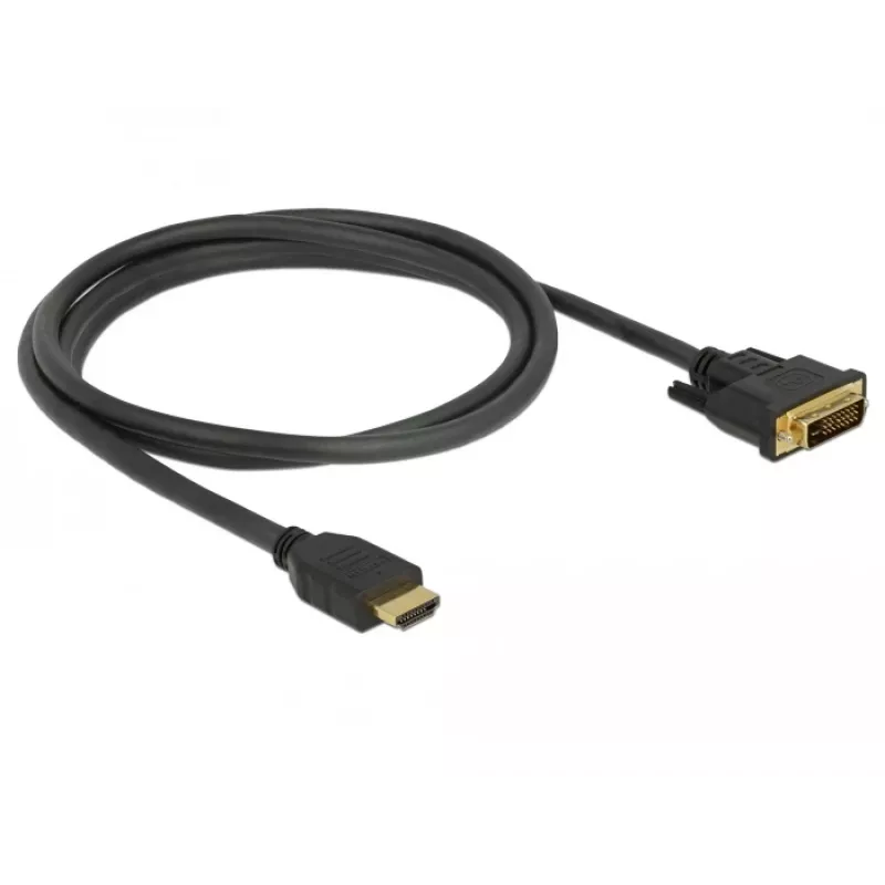 Adattatore cavo video DeLOCK 85653 1,5 m HDMI Type-A DVI nero