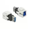 Modulo Keystone DeLOCK 86394 piatto bianco USB A