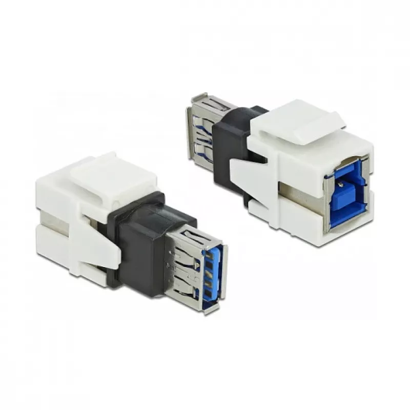 Modulo Keystone DeLOCK 86394 piatto bianco USB A