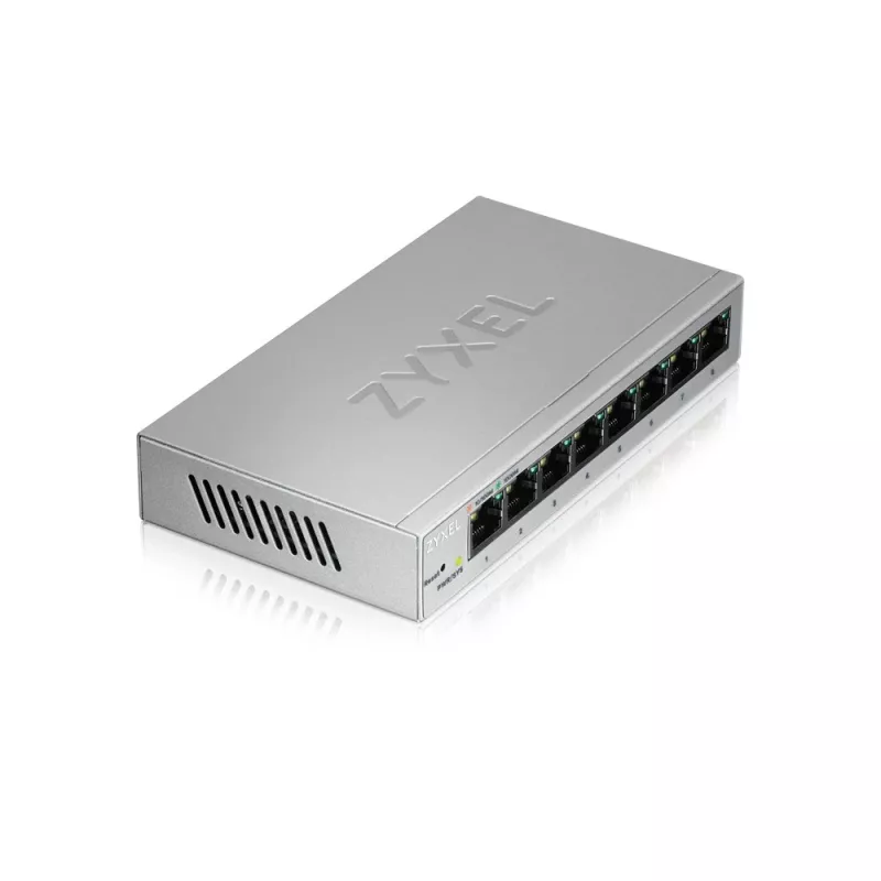 Zyxel GS1200-8 Managed Gigabit Ethernet (10/100/1000) argento