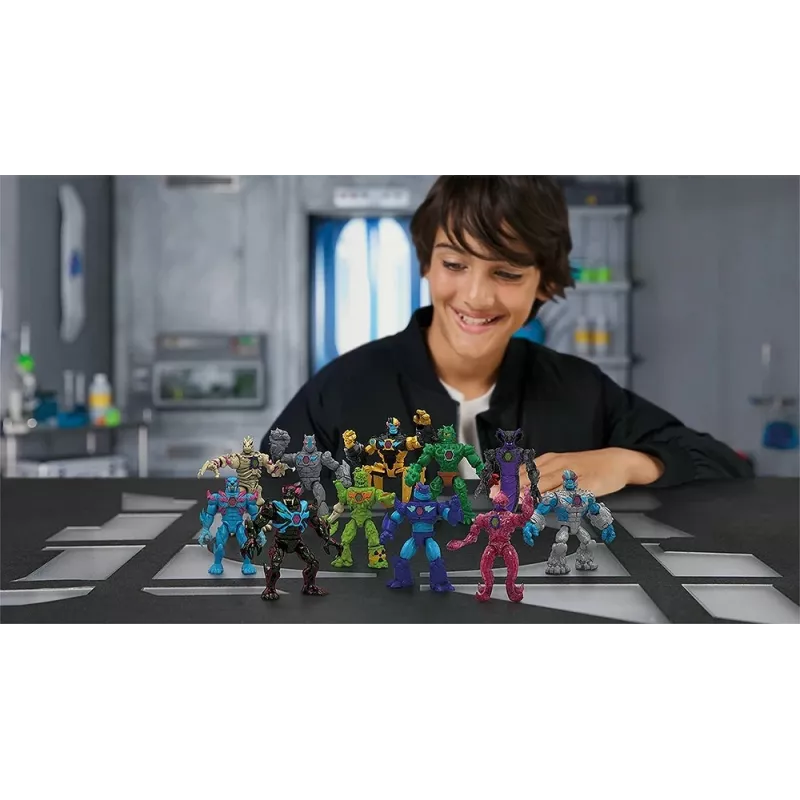 Set di figure Cobi Mr Beast Lab Hybrids — action figure da collezione di Cobi