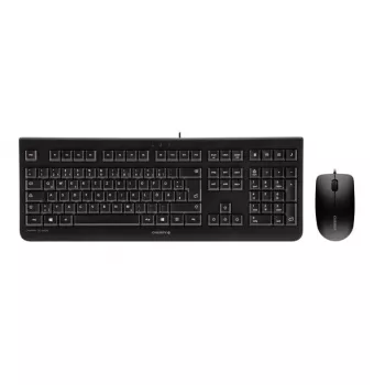 CHERRY DC 2000 tastiera, mouse incluso, universale, USB, QWERTY, ceco, nero