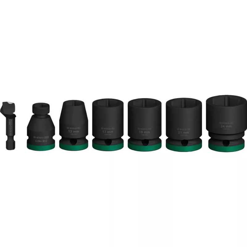 Set di bussole Bosch Powertools PRO 1/2 pollice 7 pezzi nero