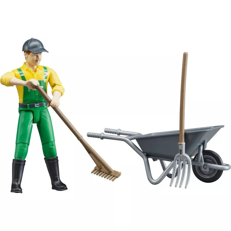 Set personaggi agricoltore con accessori, personaggio giocattolo