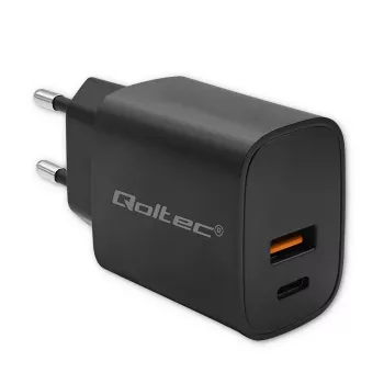 Alimentatore QOLTEC 52377 GaN 30W uscita 5–20V per dispositivi portatili